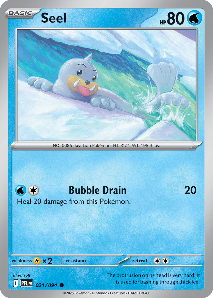 Seel Pokémon card