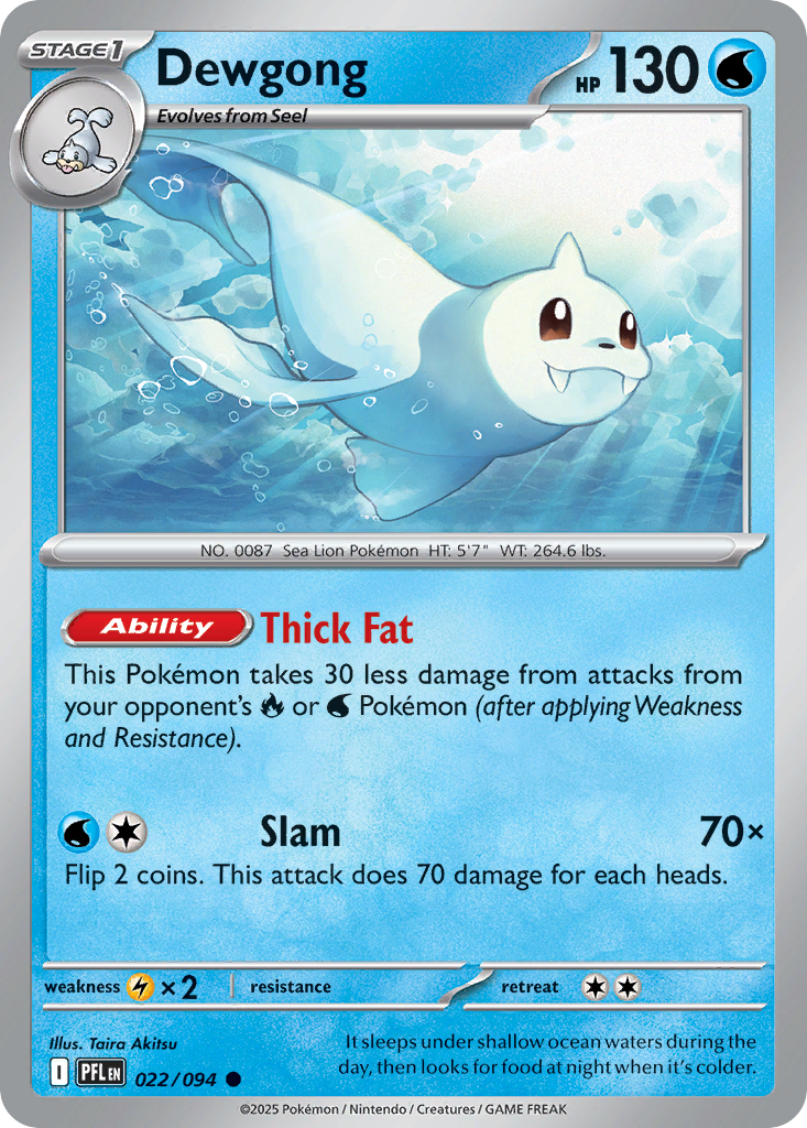 Dewgong Pokémon card