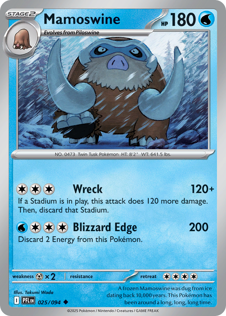 Mamoswine Pokémon card