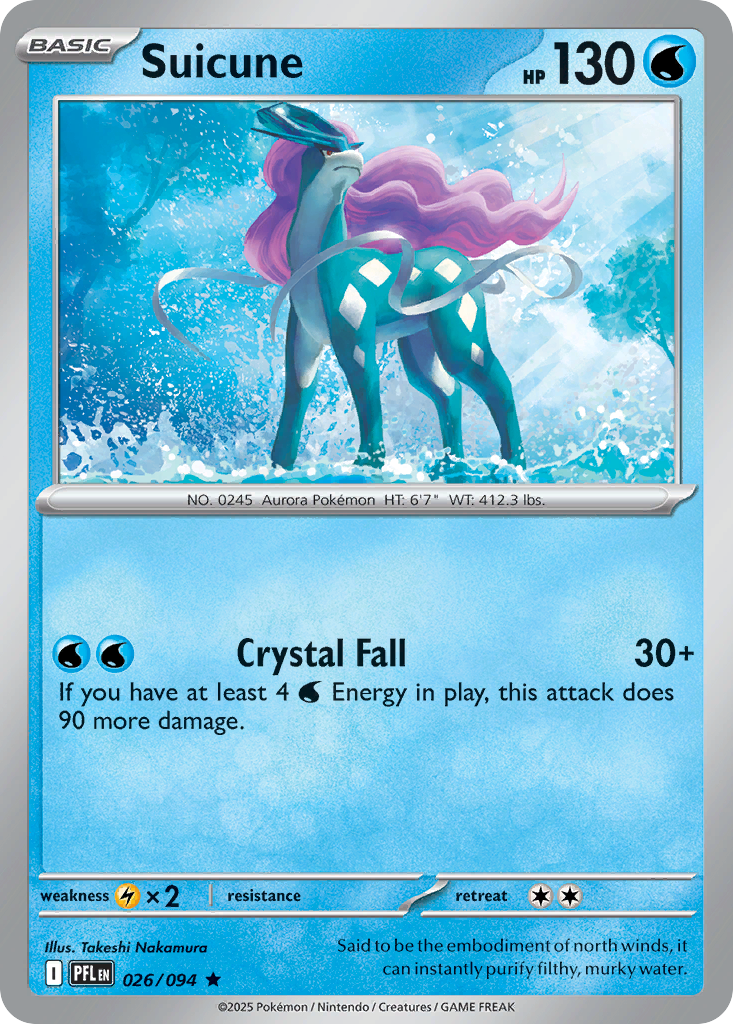 Suicune Pokémon card