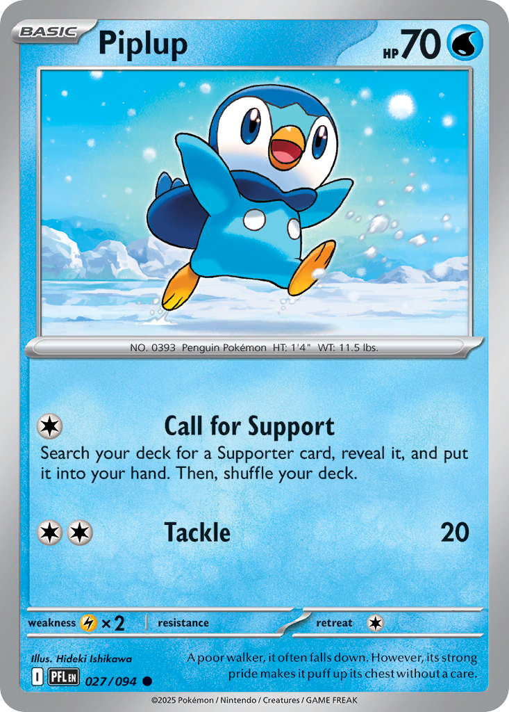 Piplup Pokémon card
