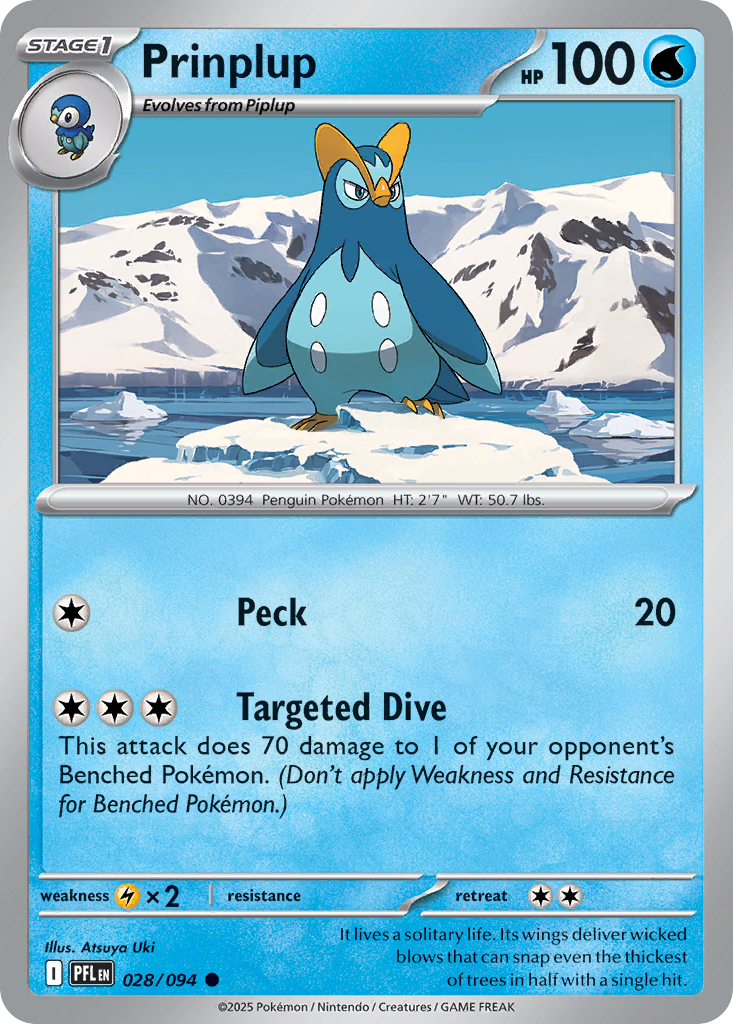 Prinplup Pokémon card