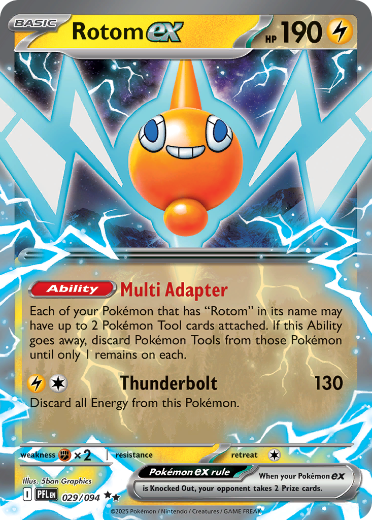 Rotom ex Pokémon card