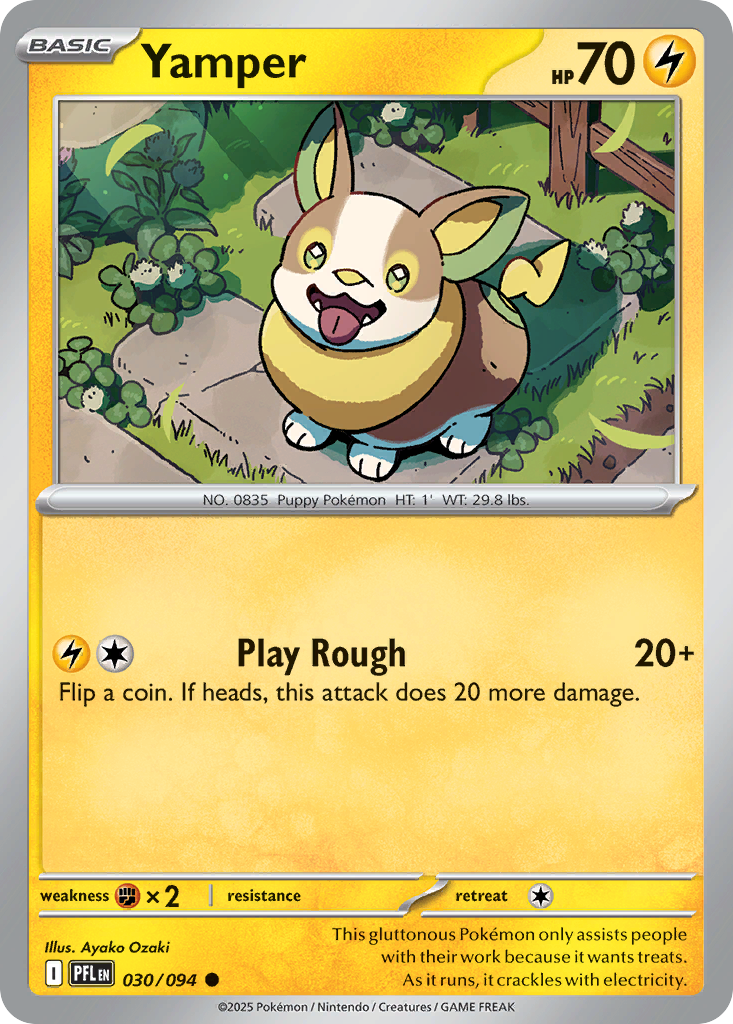 Yamper Pokémon card