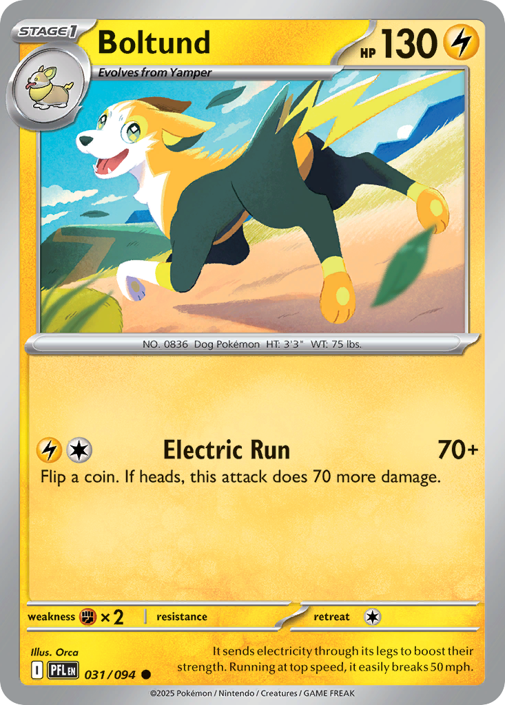 Boltund Pokémon card