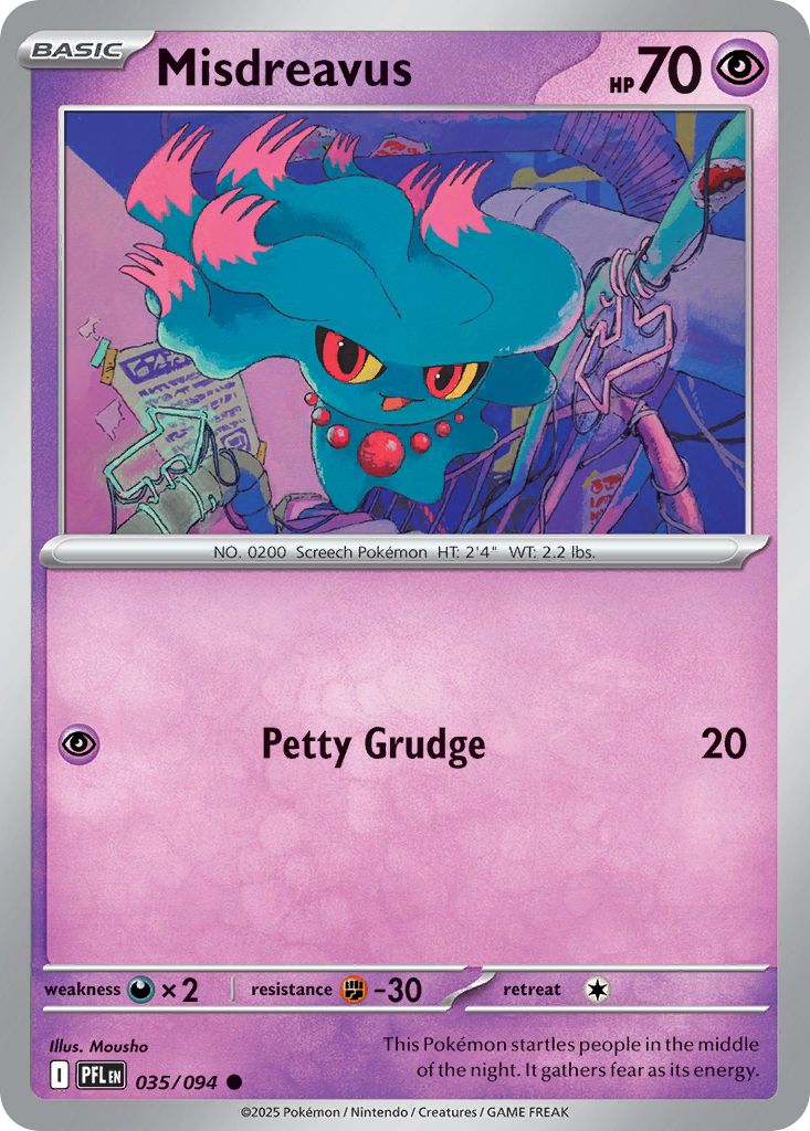 Misdreavus Pokémon card