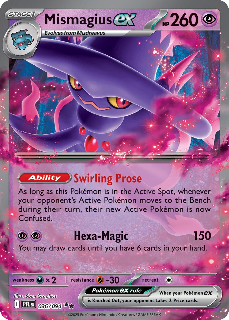 Mismagius ex Pokémon card