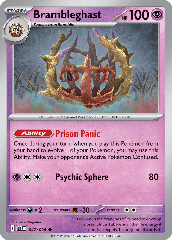 Brambleghast Pokémon card