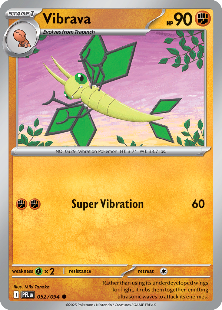 Vibrava Pokémon card
