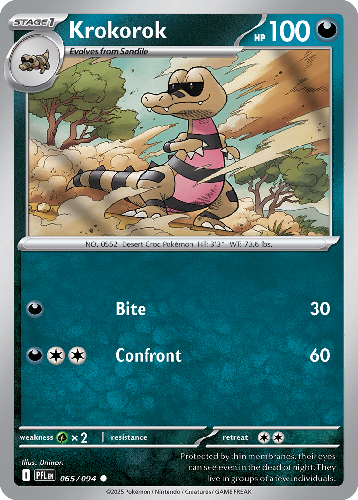 Krokorok Pokémon card