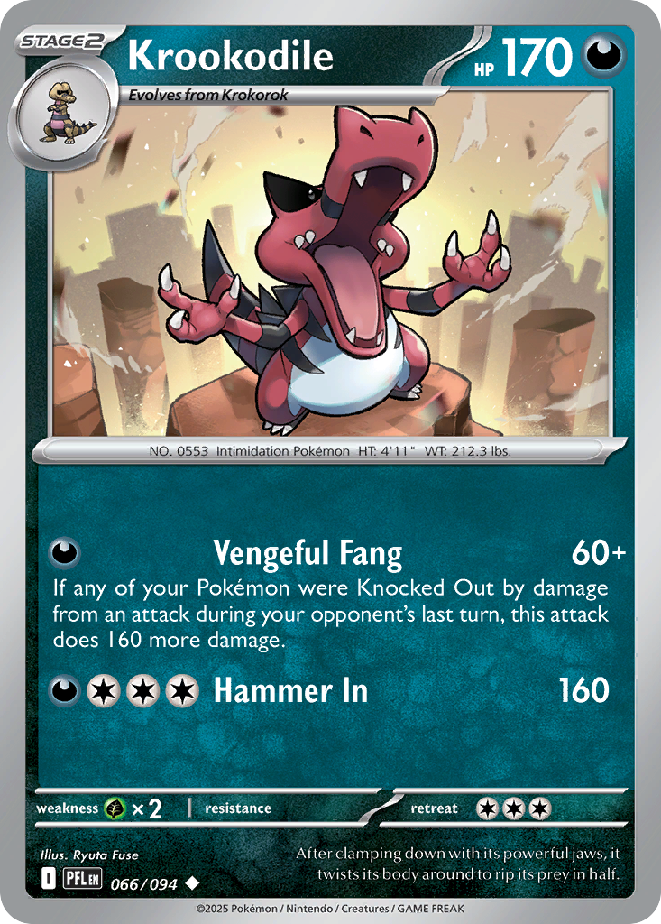 Krookodile Pokémon card