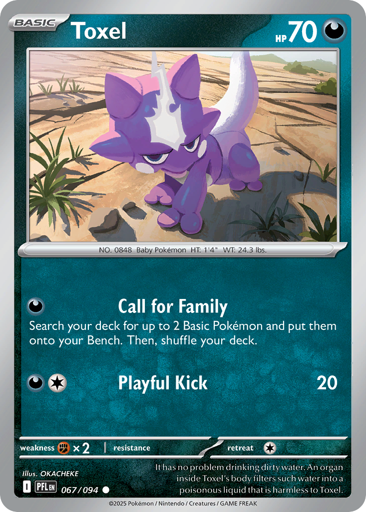 Toxel Pokémon card
