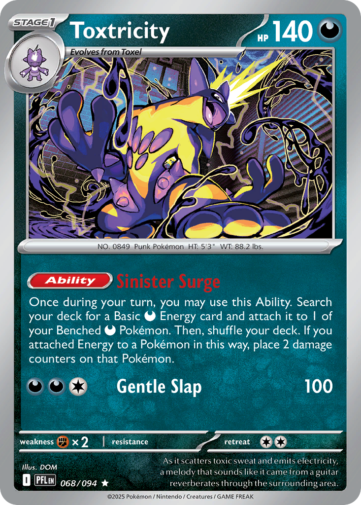 Toxtricity Pokémon card