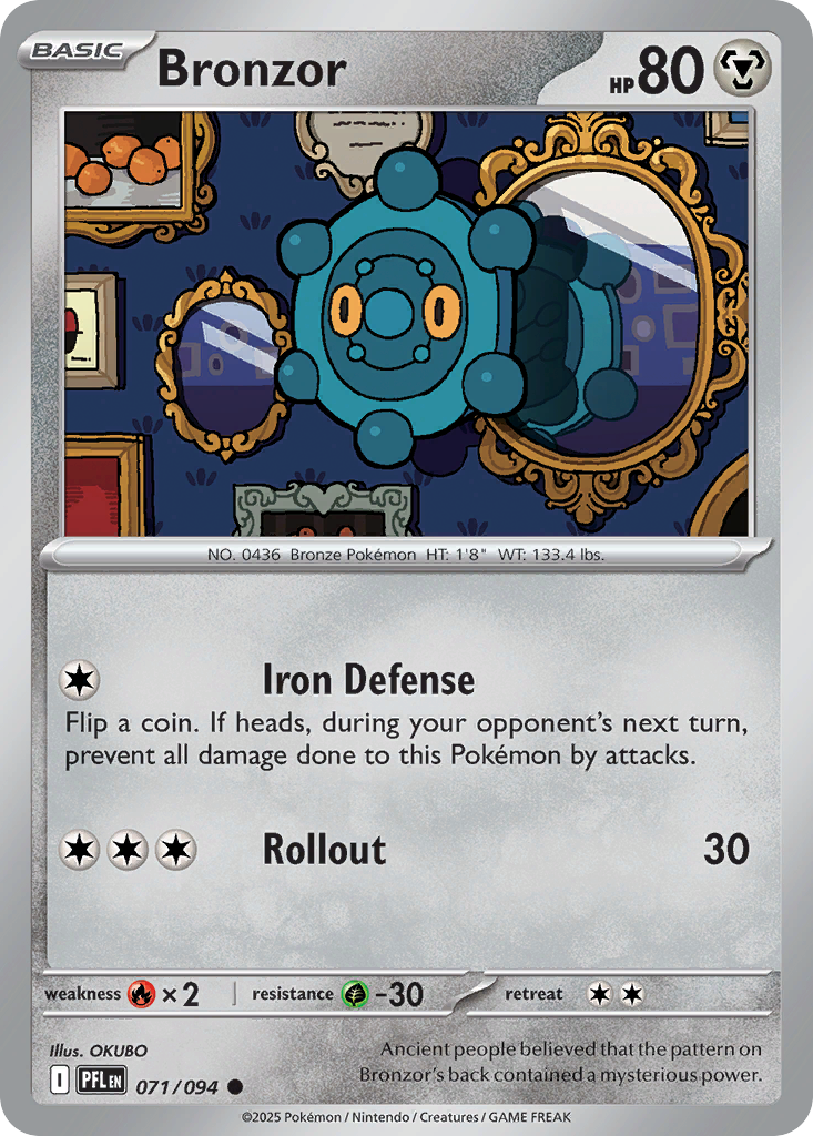 Bronzor Pokémon card