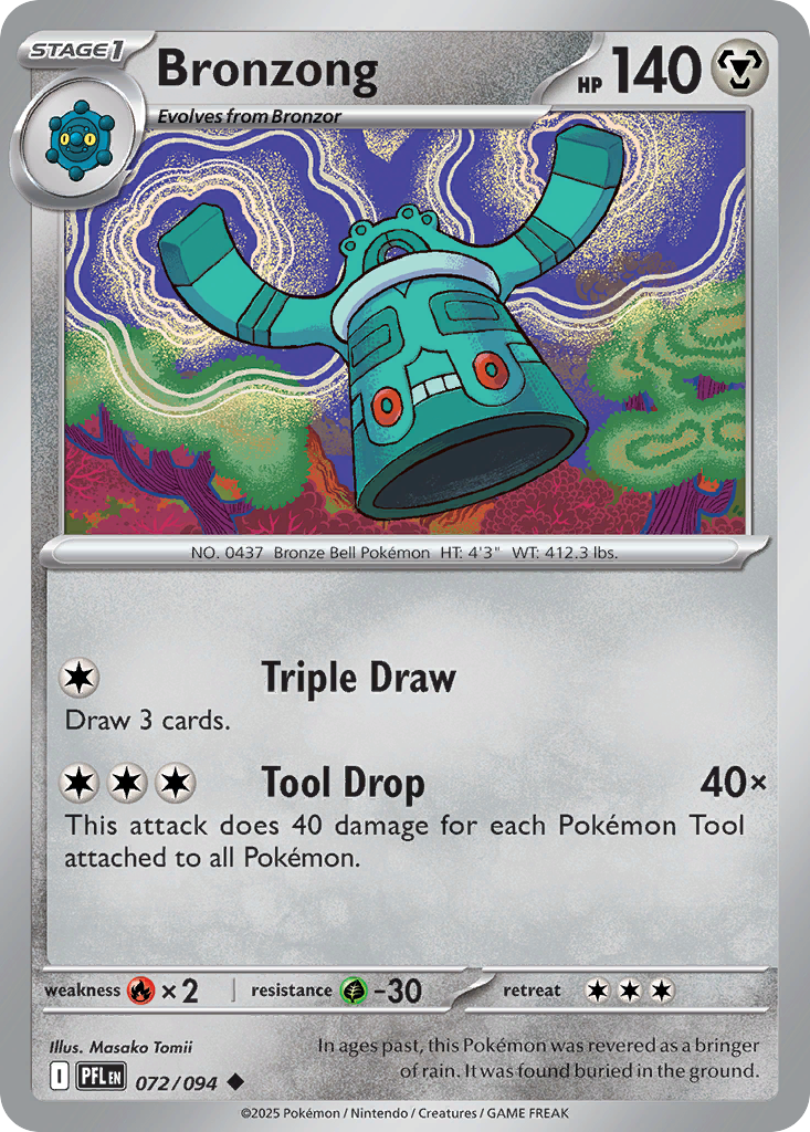 Bronzong Pokémon card