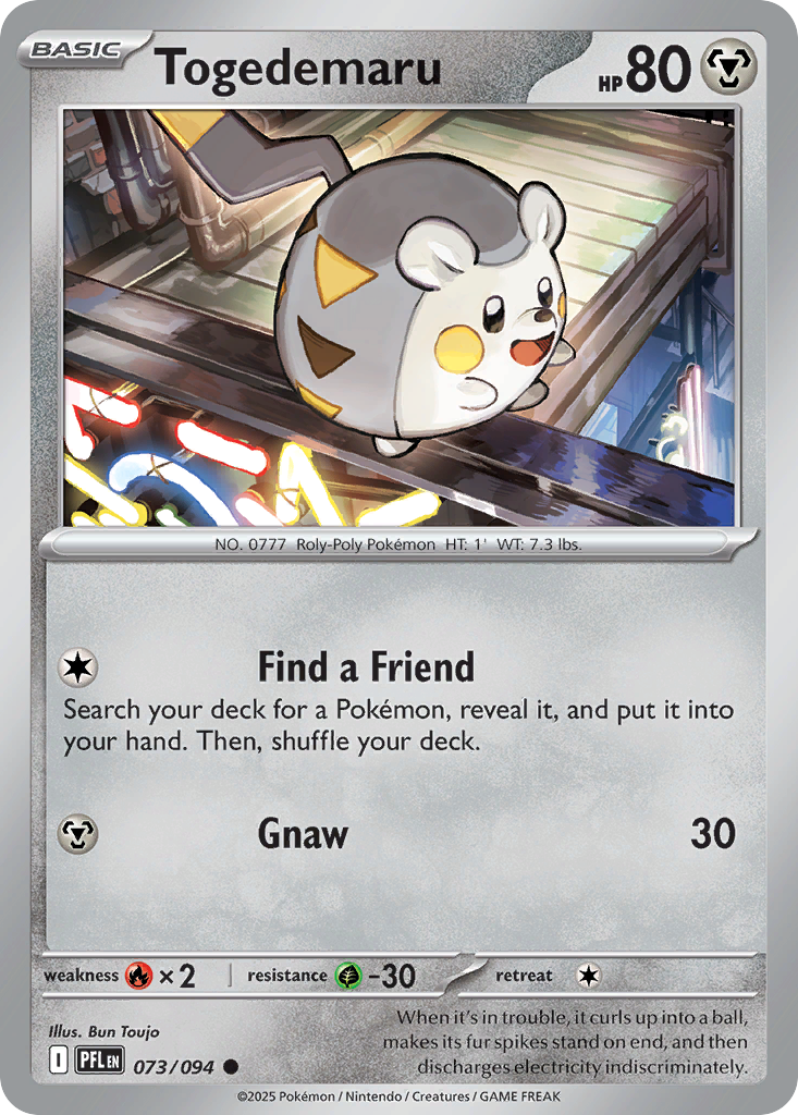 Togedemaru Pokémon card