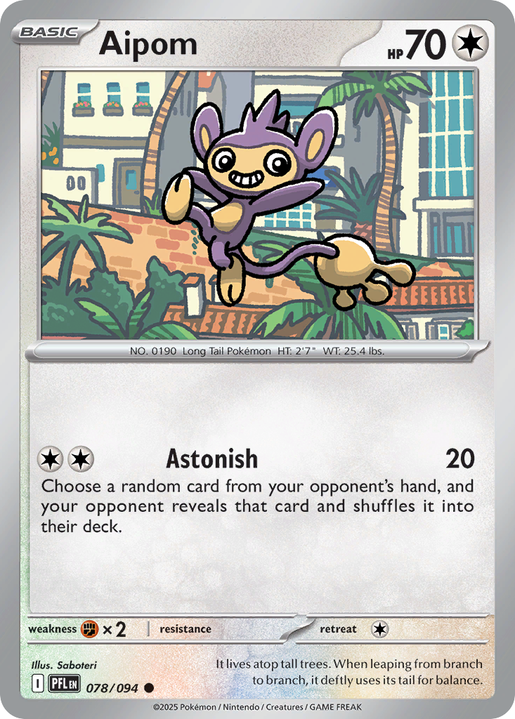 Aipom Pokémon card