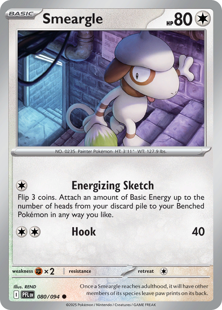 Smeargle Pokémon card