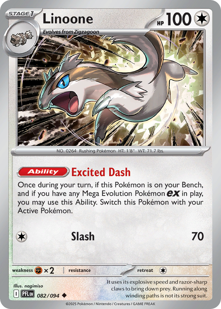 Linoone Pokémon card