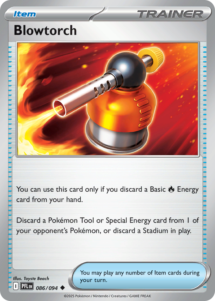 Blowtorch Pokémon card