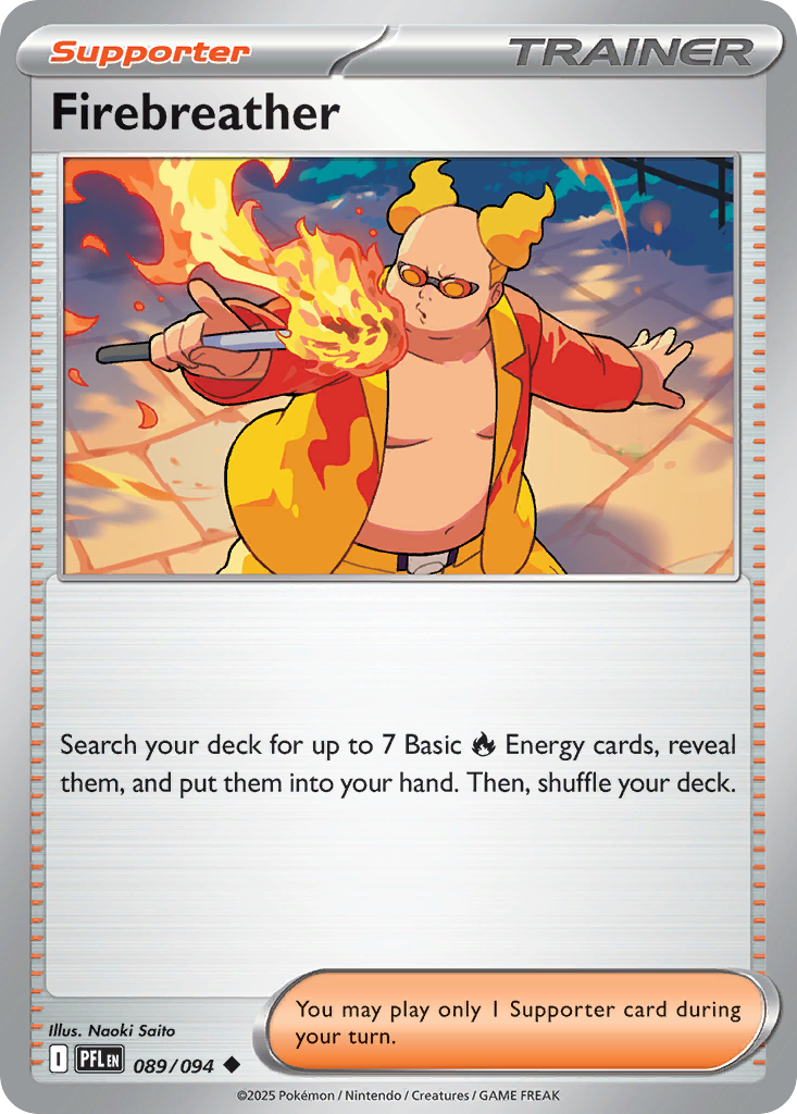 Firebreather Pokémon card