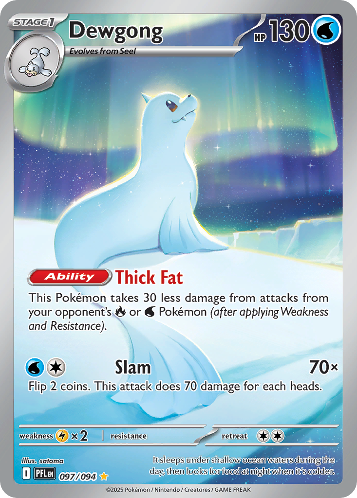 Dewgong Pokémon card