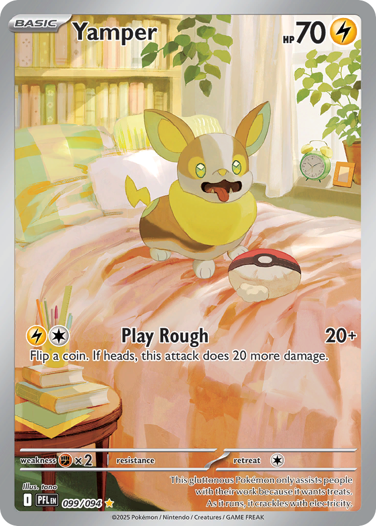 Yamper Pokémon card