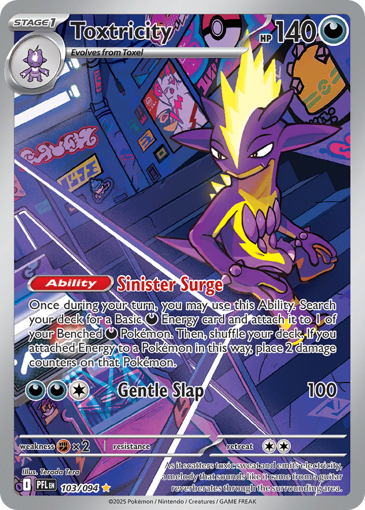 Toxtricity Pokémon card