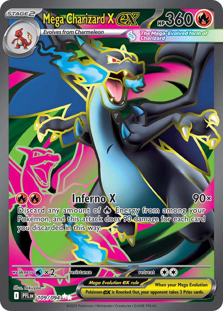 Mega Charizard X ex Pokémon card