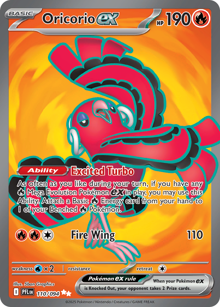 Oricorio ex Pokémon card