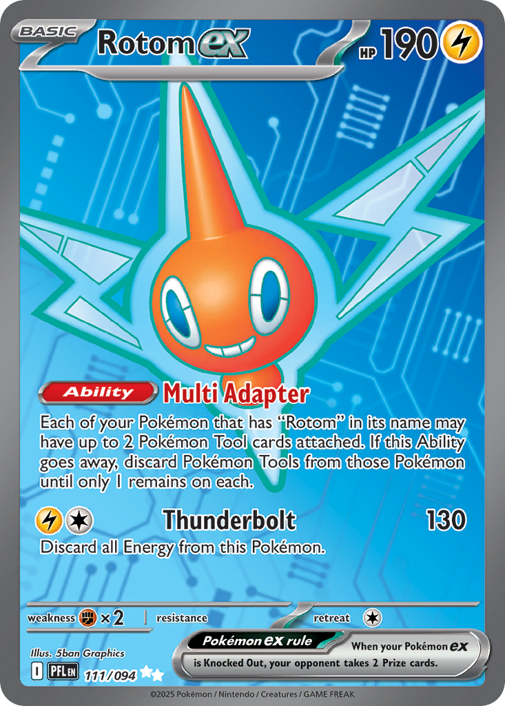 Rotom ex Pokémon card