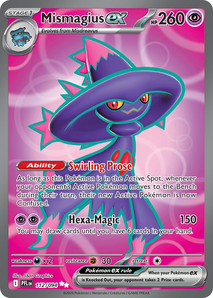 Mismagius ex Pokémon card
