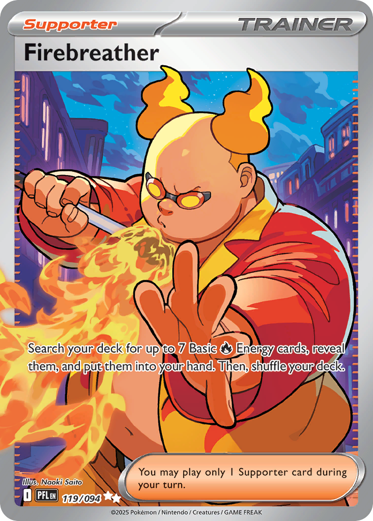 Firebreather Pokémon card