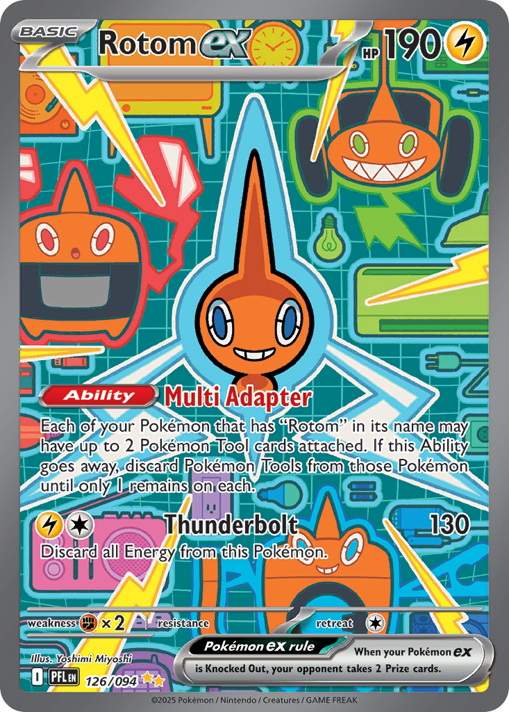 Rotom ex Pokémon card