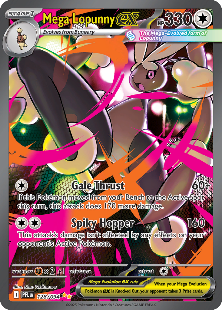 Mega Lopunny ex Pokémon card
