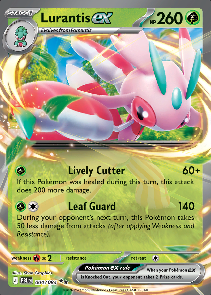 Lurantis ex Pokémon card