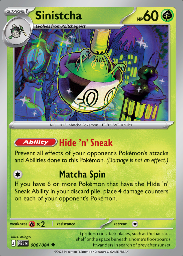 Sinistcha Pokémon card