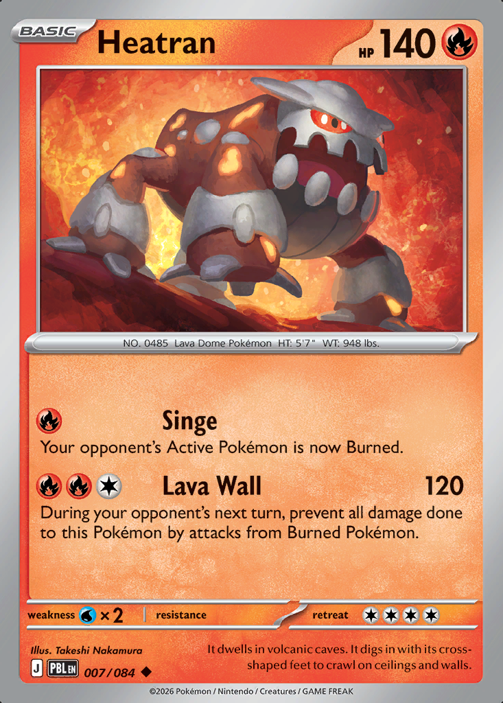 Heatran Pokémon card