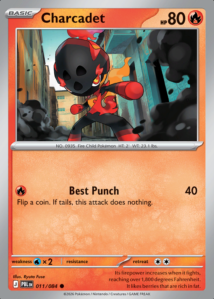 Charcadet Pokémon card