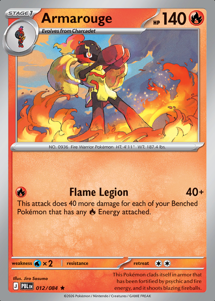 Armarouge Pokémon card