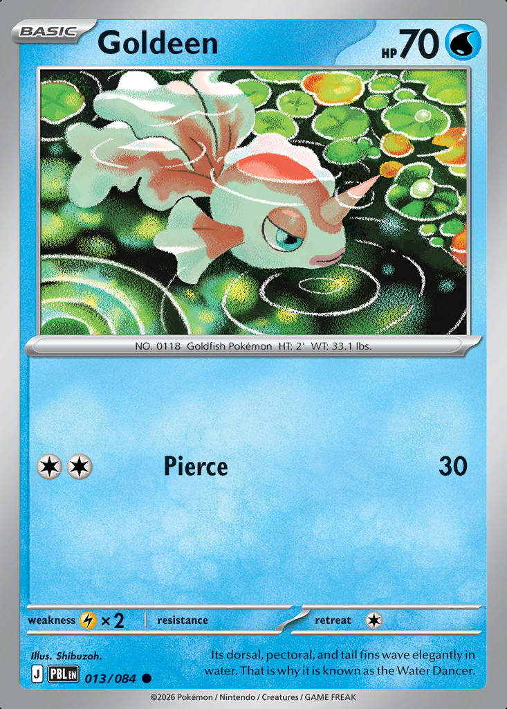 Goldeen Pokémon card