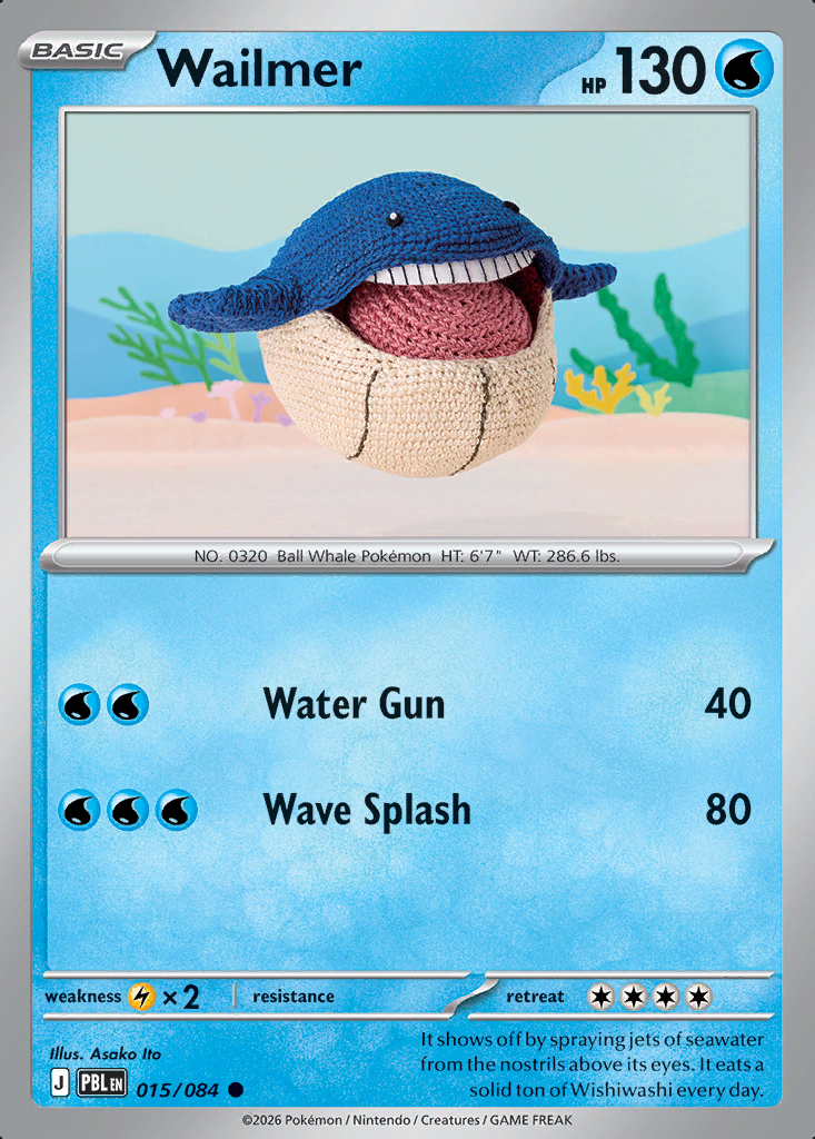 Wailmer Pokémon card