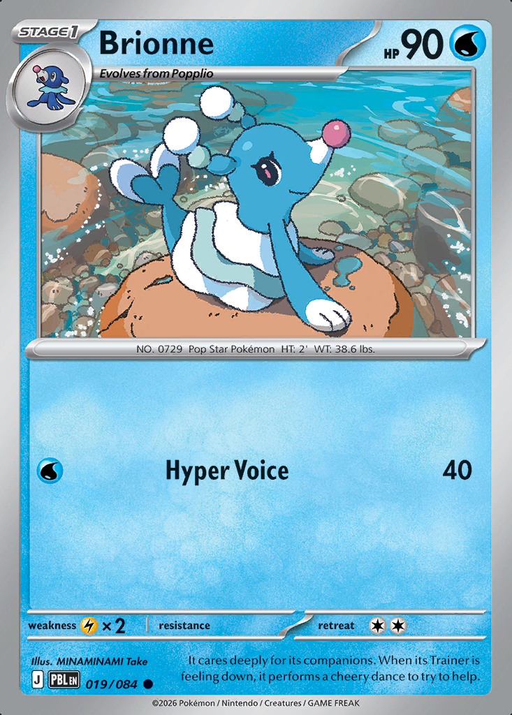 Brionne Pokémon card
