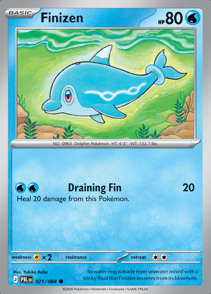 Finizen Pokémon card
