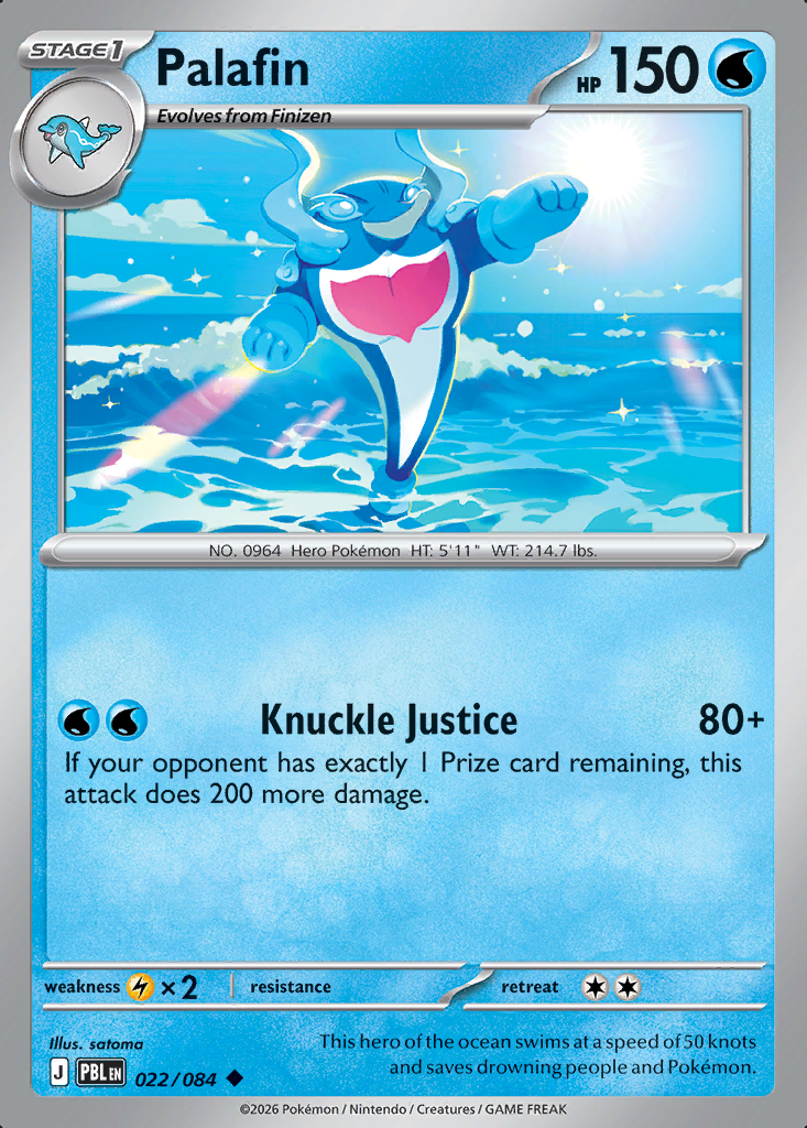 Palafin Pokémon card