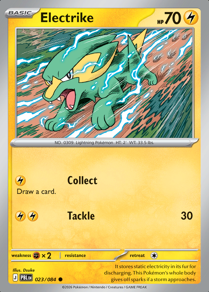 Electrike Pokémon card