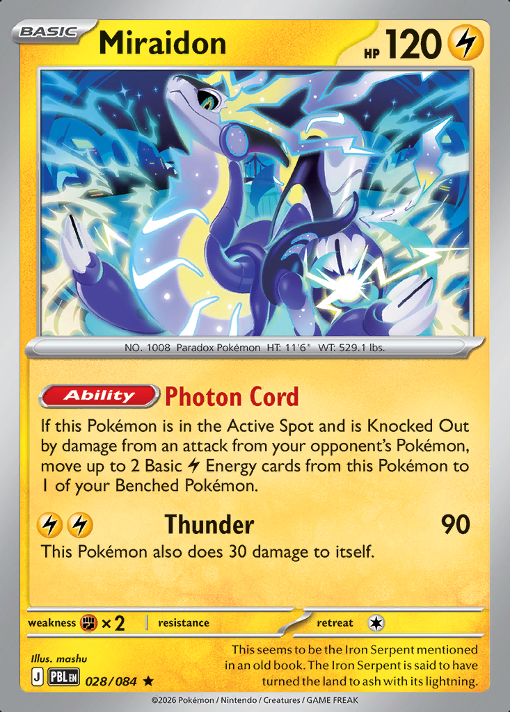 Miraidon Pokémon card