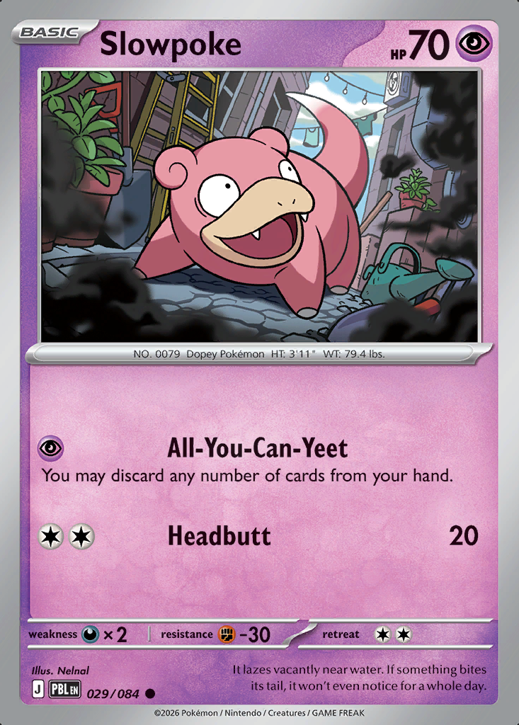 Slowpoke Pokémon card
