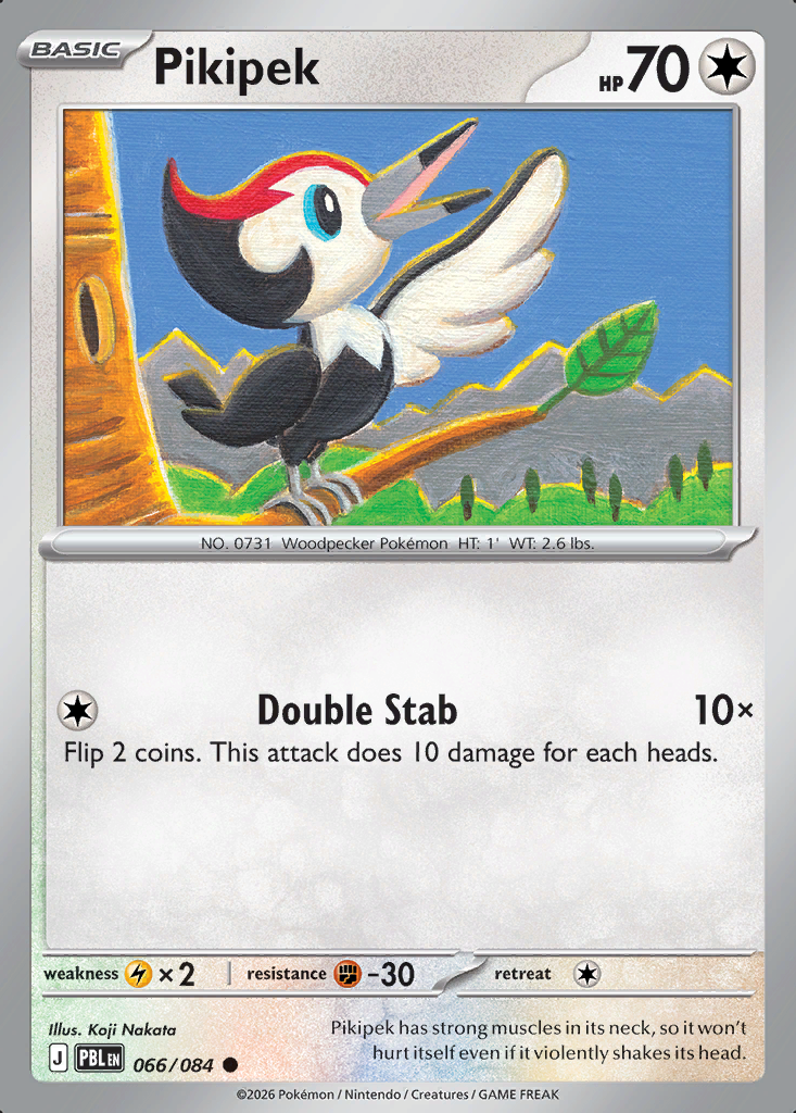 Pikipek Pokémon card