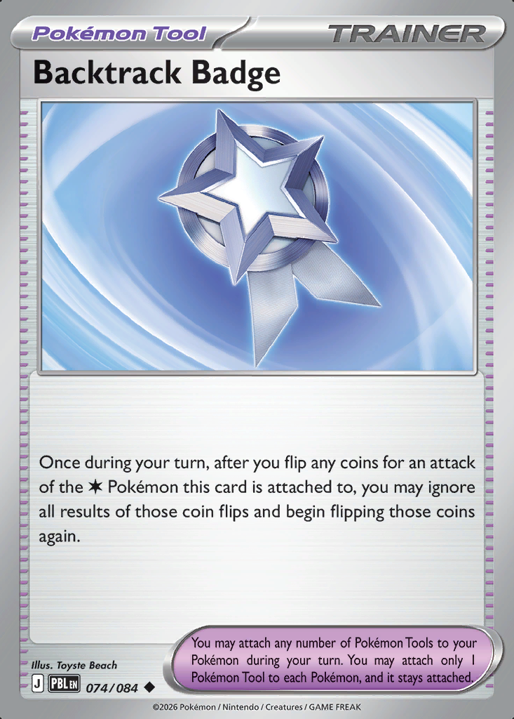 Backtrack Badge Pokémon card